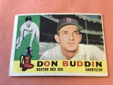 DON BUDDIN Red Sox 1960 Topps Baseball Card #520