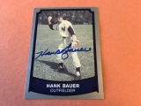 HANK BAUER Autograph Baseball Legends Card