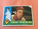 HARRY ANDERSON Phillies 1960 Topps Baseball Card