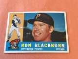 RON BLACKBURN Pirates 1960 Topps Baseball Card