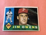JIM OWENS Phillies 1960 Topps Baseball Card #185