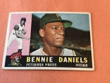 BENNIE DANIELS Pirates 1960 Topps Baseball Card