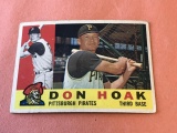 DON HOAK Pirates 1960 Topps Baseball Card #373