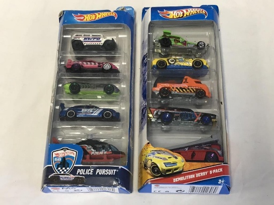 Lot of (2) 5 Packs of Hot Wheels Cars NEW
