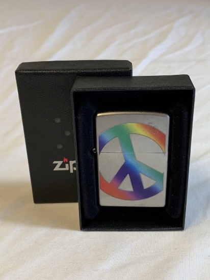 Zippo PEACE SIGN Lighter NEW with box