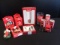 Lot of Coca-Cola Ornaments, Kitchenware, and Cans