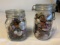 6 LB of Polished Stones in 2 Jars