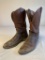 Nocona Brown Leather Western Cowboy Boots Sz 11.5