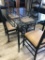 Glass top kitchen / dinning table with 4 Chairs