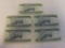 Lot of 5 2001 Solomon Islands $2 Currency Notes