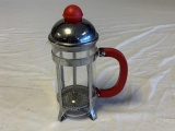 Vintage bonjour coffee press Chrome/Red
