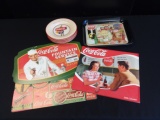 Lot of Coca-Cola Plates, Trays, and Calendars
