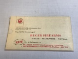 Original 1972 Ruger Firearms catalog brochure