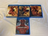 SPIDER-MAN 1-3 & Amazing Spider-Man Blu-Ray Movies