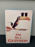 Aim For Guinness Metal Sign