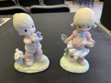 Lot of 2 precious moments figurines 1981 & 1983