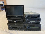 Lot of 5 Car CD, Cassette Stereo Players-Untested