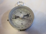 West Germany Silver Toned Compass