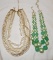 Multiple strand Bead Necklaces