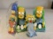 Lot of 4 THE SIMPSONS Plush Figures