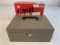 Vintage LIT-NING Metal Cash Box with Key NEW