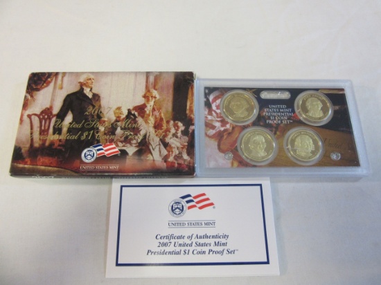 2007 U.S.A. Mint Presidential $1 Coin Proof Set
