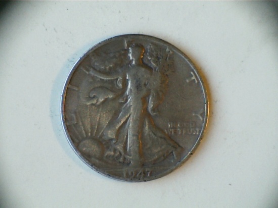 1947-D .90 Silver Walking Liberty Half Dollar