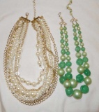 Multiple strand Bead Necklaces