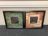 Lot of 2 Frame Shadow Art Pictures
