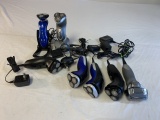 Lot of 7 Rechargeable Shavers with Chargers
