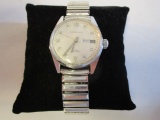 Caravelle Silver Toned Stretch Band Watch