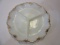 Milk Glass 3-Section Platter with Gold Tone Trim