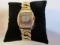 Crawford Gold Toned Watch With Stretch Band