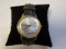 Westclox Gold Toned Watch With Leather Band
