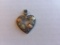 .925 Silver/12k Gold 4.8g Heart Pendant