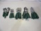 40 Pc Gibson Green Handle Stainless Steel Flatware
