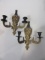 Pair of Brass Candle Sconces 11.5