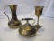 Brass Pitcher, Teapot, and Cup