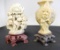 Set of 2 soapstone carvings