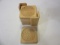 Set of 9 Wooden Coasters with Holder