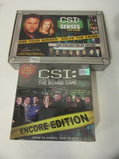 Lot of 2 CSI TV Show Board Games