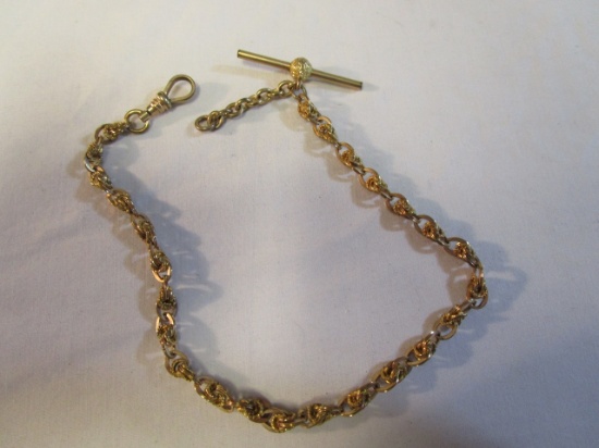12" Gold Tone Pocket Watch Chain