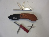 Lot of 3 Pocket Knives (NRA, Trim, and Swiss Army)