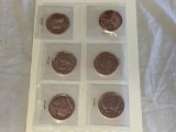 Lot of 6 Collectible 1oz One Ounce Copper Rounds