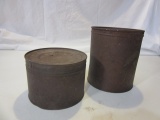 Lot of 2 Antique Canisters