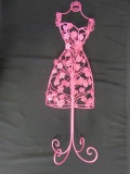 Pink Metal Dress Decor 30