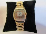 Crawford Gold Toned Watch With Stretch Band