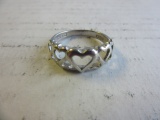 .925 Silver Size 7 2.6g Heart Ring