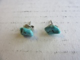 Pair of Turquoise Stone Earrings