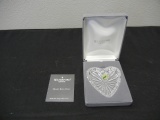 WATERFORD CRYSTAL Heart Ring Dish In Original Box